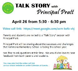 Talk Story with Principal Pratt